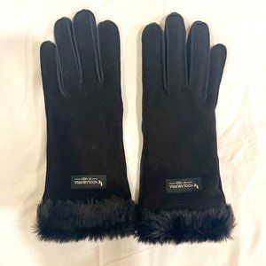 NWOT Koolaburra by Uggs Faux Fur and Suede Black Winter Gloves